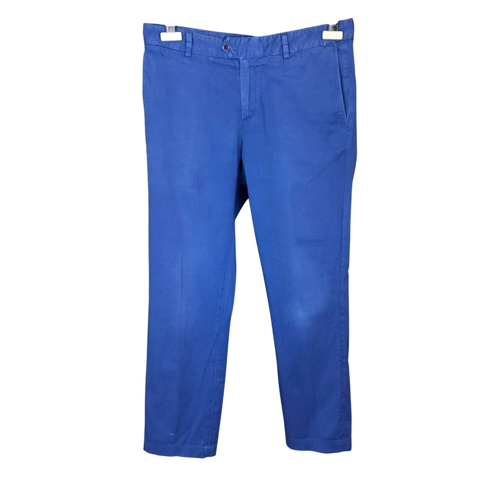 Paul & Shark Cotton Twill Yachting Pants Mens 32 Blue‎ Stretch Chino Slim Fit